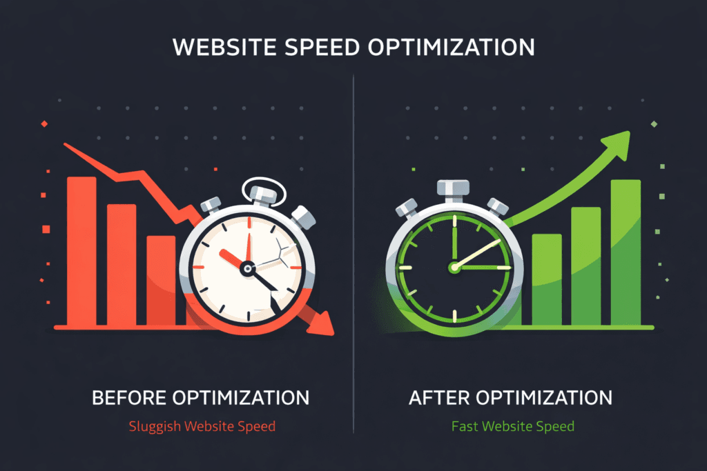 WordPress site optimization speed comparison